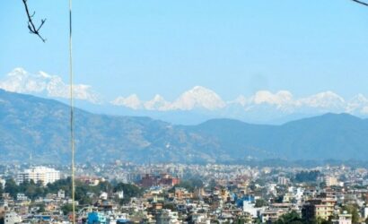 mountain view from kathmandu valley