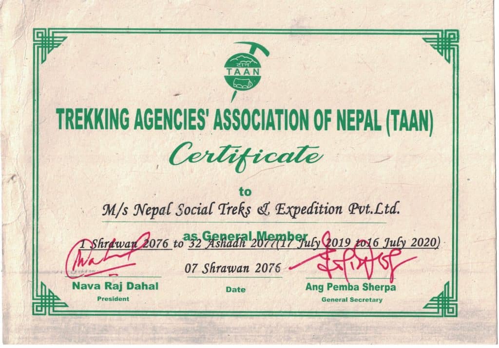 Nepal Social Treks TAAN